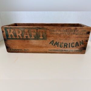 Vintage Kraft Wooden Cheese Box 1930’s -1940’s